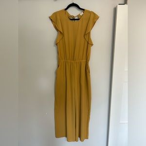 Aritzia Wilfred | Mustard yellow jumpsuit